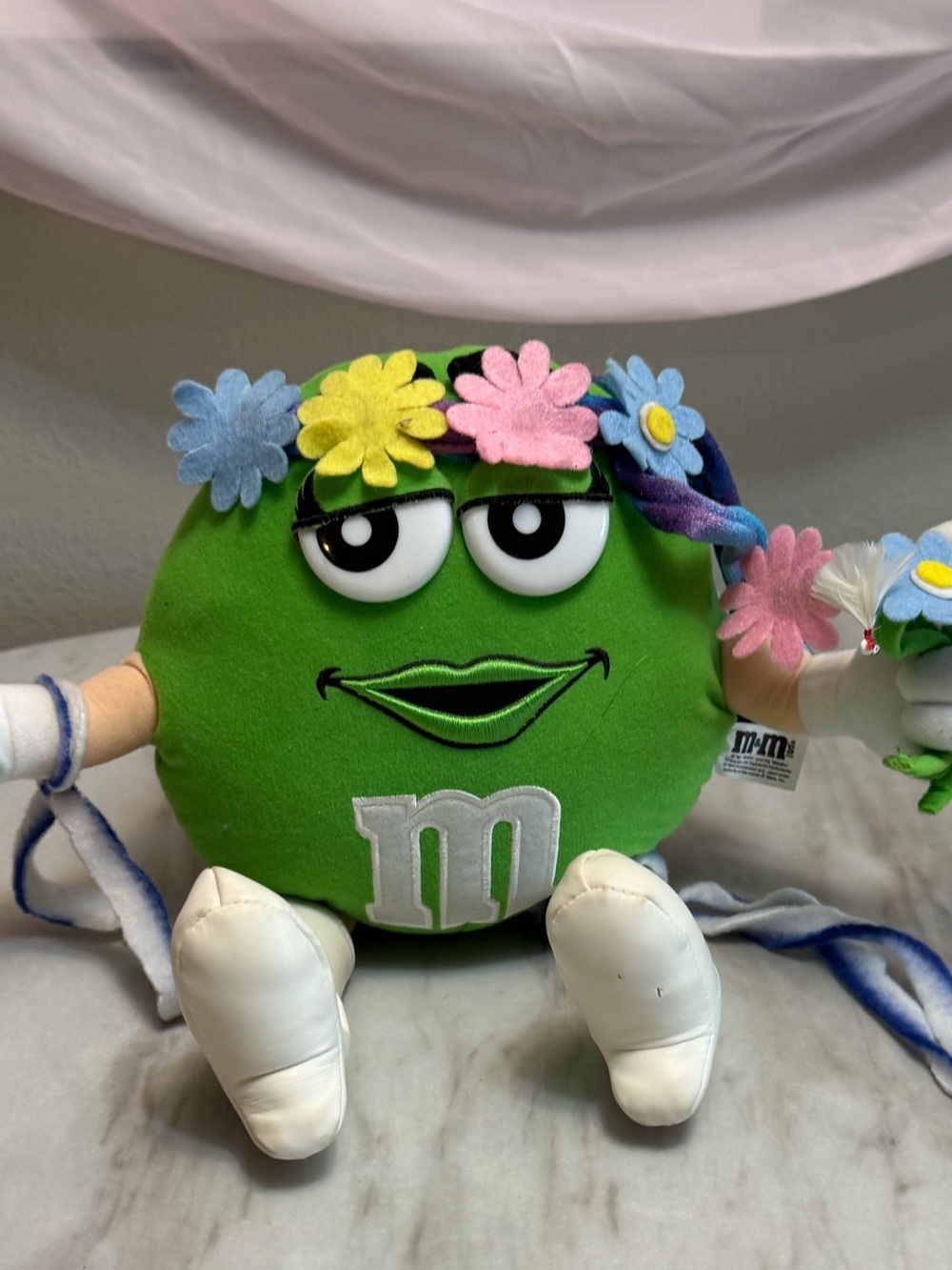 M&M green white hell boots stuffed wire legs